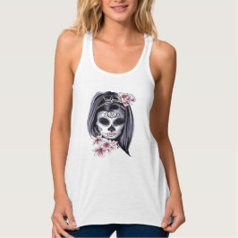 Suikerschedeldag van de dode día de Muertos Tanktop