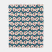 Suikerschedeldag van de dode donker fleece deken (Voorkant)