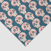 Suikerschedeldag van de dode donker tissuepapier (Detail)