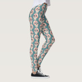 Suikerschedeldag van de dode groene Leggings (Rechts)