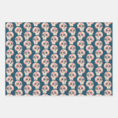 Suikerschedeldag van de dode inpakpapier vel (Voorkant 3)