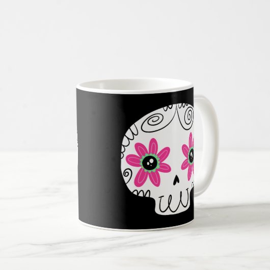 Suikerschedeldag van de dode koffiemok (Voorkant rechts)