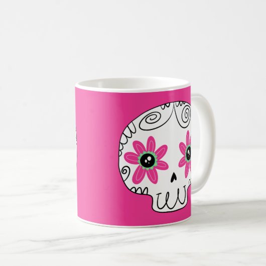 Suikerschedeldag van de dode koffiemok (Voorkant rechts)