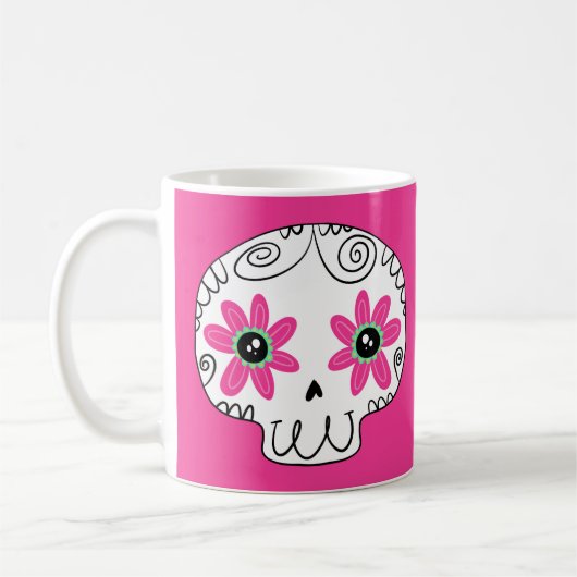 Suikerschedeldag van de dode koffiemok (Links)