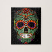 Suikerschedeldag van de dode legpuzzel (Verticaal)