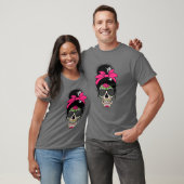Suikerschedeldag van de dode messy bun Women's Sug T-shirt (Unisex)