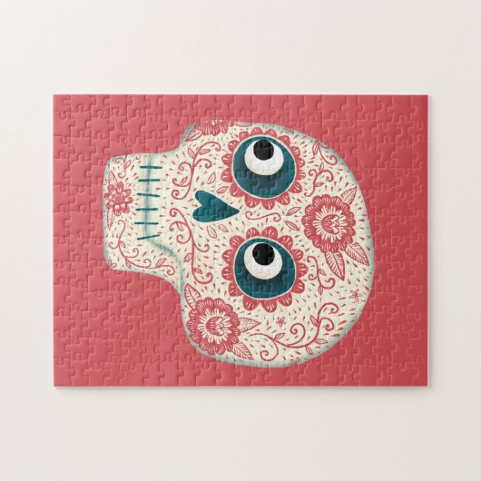 Suikerschedeldag van de dode puzzel legpuzzel (Horizontaal)