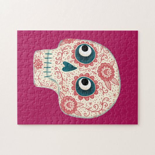 Suikerschedeldag van de dode puzzel legpuzzel (Horizontaal)