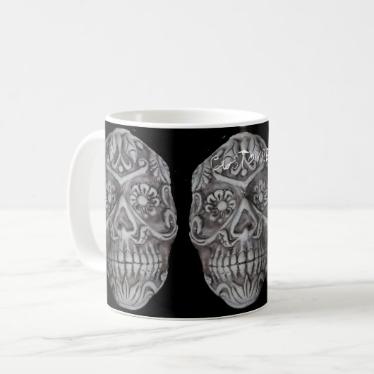 Suikerschedeldag van de dode Thunder_Cove Koffiemok (Voorkant links)