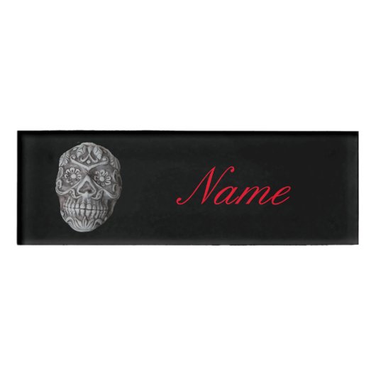 Suikerschedeldag van de dode Thunder_Cove Naambadge (Voorkant)