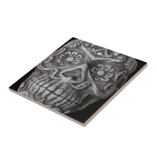 Suikerschedeldag van de dode Thunder_Cove Tegeltje (Zijkant)