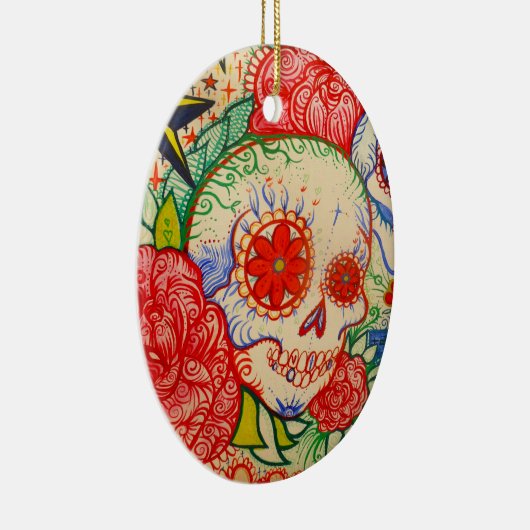 suikerschedeldag van de mexicaanse decoratie van d (Rechts)