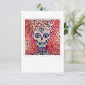 suikerschedeldag van dood tattoo : kaart mexican (Staand voorkant)