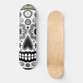 Suikerschedeldag van het dode rood en groen persoonlijk skateboard (Voorkant)