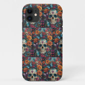 Suikerschedelkunst: dag van de doden Case-Mate iPhone case (Achterkant)