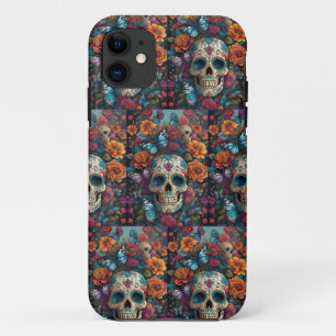 Suikerschedelkunst: dag van de doden Case-Mate iPhone case