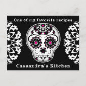 suikerschedelrecept briefkaart (Voorkant)