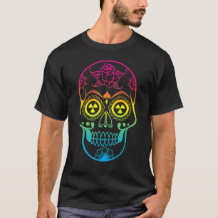 Suikerschedelregenboogdag van de dood 1 t-shirt
