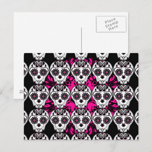 suikerschedels briefkaart (Voorkant / Achterkant)