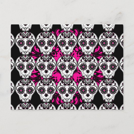  suikerschedels briefkaart (Voorkant)