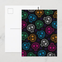 Suikerschedels Dag van de Dode Calaverita Briefkaart