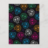 Suikerschedels Dag van de Dode Calaverita Briefkaart (Voorkant)