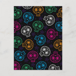 Suikerschedels Dag van de Dode Calaverita Briefkaart