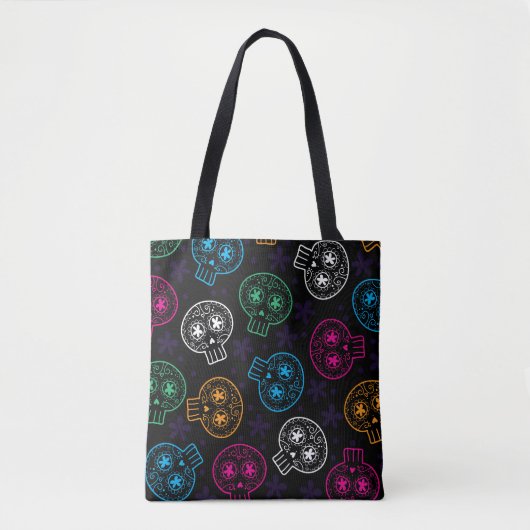 Suikerschedels Dag van de Dode Calaverita Tote Bag (Voorkant)