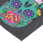 Suikerschedels Día de los Muertos 16X90" Medium Tafelloper (Hoek)