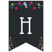 Suikerschedels Dia de los Muertos Thema Vlaggetjes (Tweede vlag)