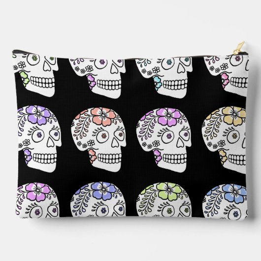 Suikerschedels met bloemen etui (Achterkant)