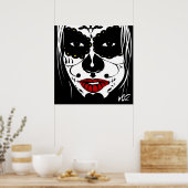 suikerschedelvector poster (Keuken)