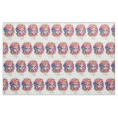 Suikerschedelvrouw in bloemkroon stof (Fat Quarter)