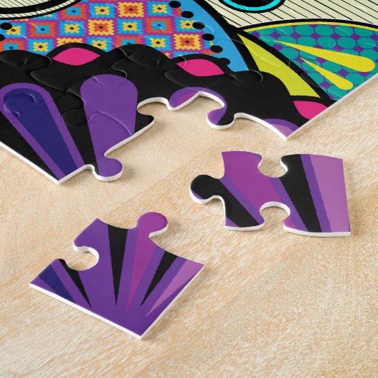 Suikerschekunst / Dag van de dode puzzel Legpuzzel (Zijkant)