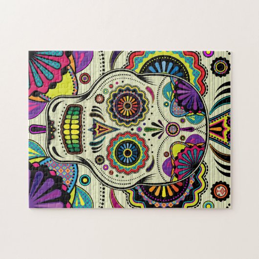 Suikerschekunst / Dag van de dode puzzel Legpuzzel (Horizontaal)