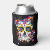 Suikerskull dia de los muertos blikjeskoeler (Blikje Voorkant)