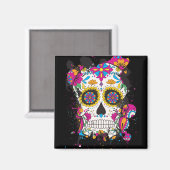 Suikerskull dia de los muertos magneet (Voorkant / Achterkant)