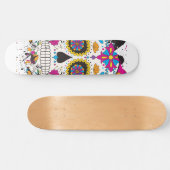 Suikerskull dia de los muertos persoonlijk skateboard (Horizontaal)