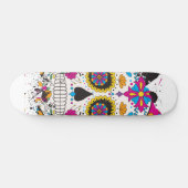 Suikerskull dia de los muertos persoonlijk skateboard (Horizontaal)