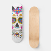 Suikerskull dia de los muertos persoonlijk skateboard (Voorkant)