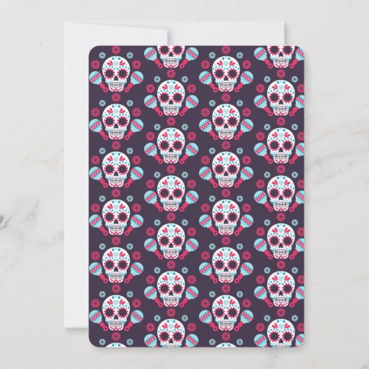 SuikerSkulls Dag van de Doodse Partij Kaart (Achterkant)