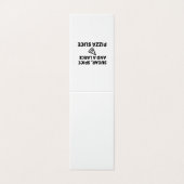 SUIKERSPICE EN EEN GROTE PIZZA SLICE VISITEKAARTJE (Buitenkant ongevouwen)