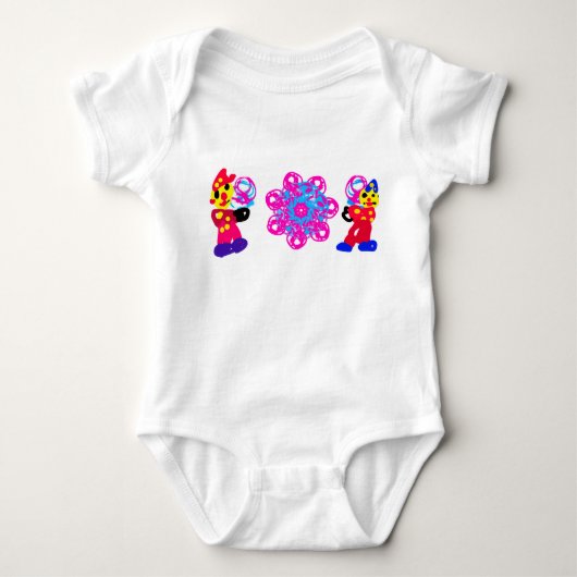 Suikerspin en clowns romper (Voorkant)