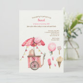 Suikerspin en traktaties kaart (Staand voorkant)