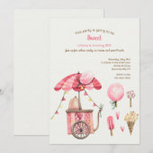 Suikerspin en traktaties kaart (Voorkant / Achterkant)