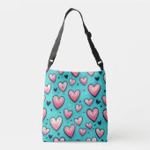 Suikerspin Liefde Crossbody Tas (Achterkant)