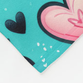 Suikerspin Liefde Fleece Deken (Hoek)