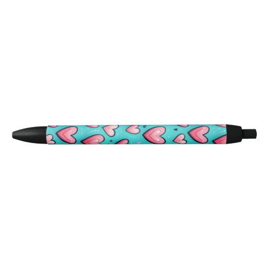 Suikerspin Liefde Zwarte Inkt Pen (Voorkant)