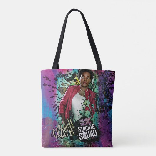 SuikerSquad Amanda Waller Character Graffiti Tote Bag (Achterkant)