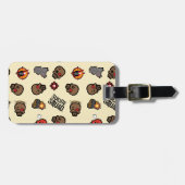 SuikerSquad | Deadshot Emoji Pattern Bagagelabel (Voorkant horizontaal)